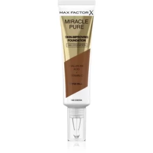 image of Max Factor Miracle Pure Skin Long-Lasting Foundation SPF 30 Shade 100 Cocoa 30ml