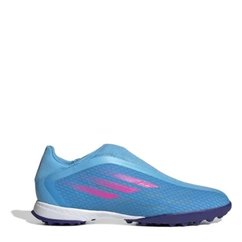 Image of adidas X Ghosted .3 Laceless Astro Turf Trainers - Blue