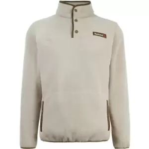 Image of Barbour Mens Latrigg Fleece Jumper Washed Stone Large