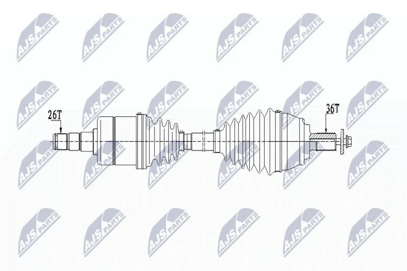 Image of NTY Drive shaft NTY NPW-VV-131