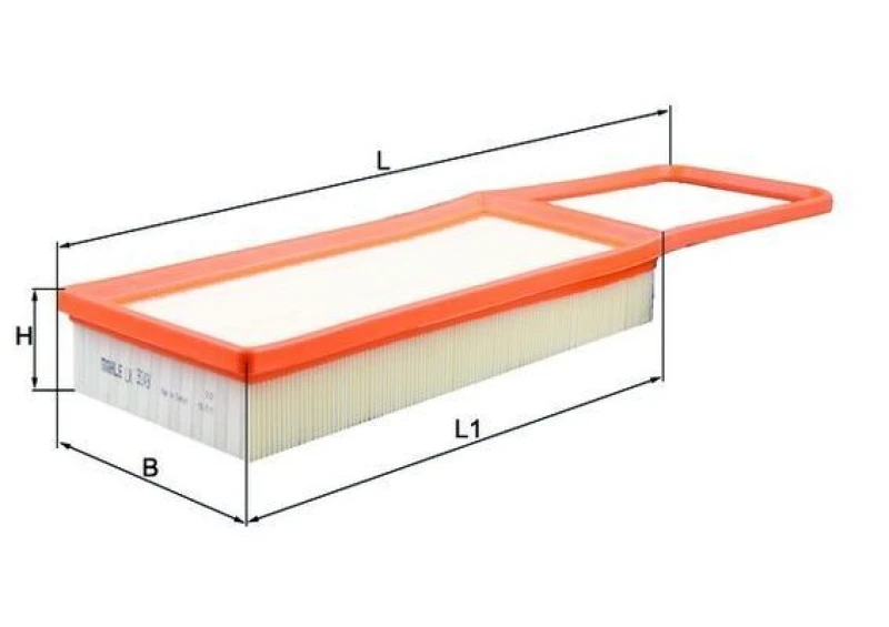 Image of Air filter MAHLE LX 3249