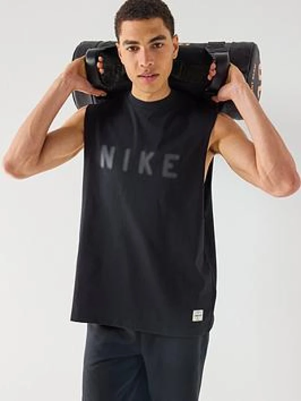 Image of Nike Mens Performance Gym Vest - Black Male M