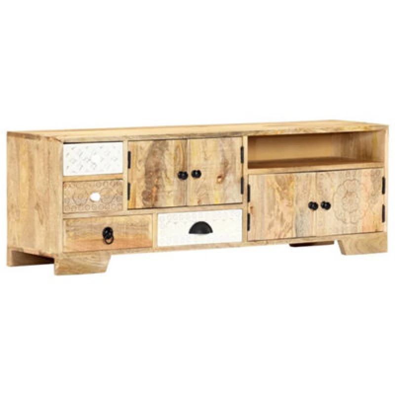 Image of Vidaxl TV Cabinet 120X30X40 Cm Solid Mango Wood
