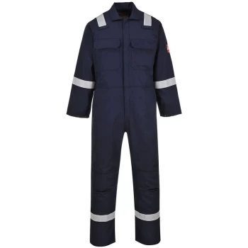 Image of Portwest - BIZ5 - Navy Sz XL Tall Bizweld Iona Flame Resistant Coverall