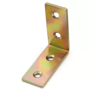 Image of Steel from Corner l Shape Brace Angle Bracket - Size 40 x 40 x 17mm - Pack of 2