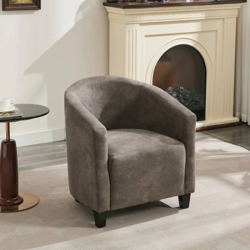 Image of Furniture One Garden Rattan Rocking Chair with Cushions, Grey A257-UK-B