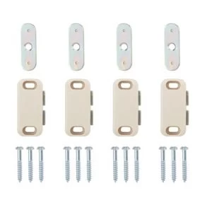 BQ Cream Magnetic Catch Pack of 12