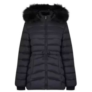 Image of Firetrap Luxe Bubble Jacket Womens - Black