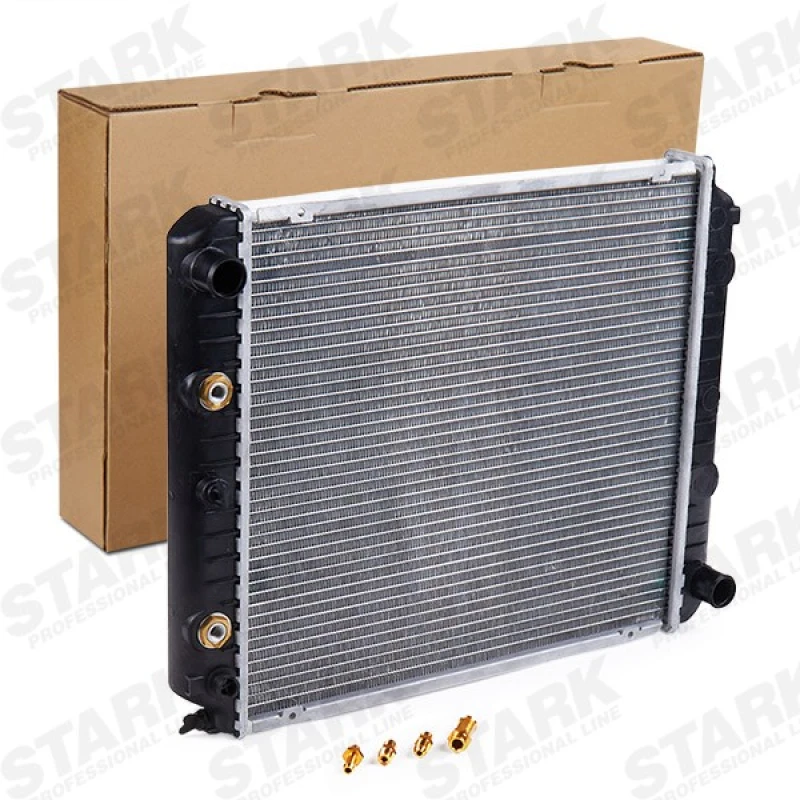 Image of STARK SKRD-0120474 Engine radiator Automatic Transmission, Aluminium, with accessories Aluminium Radiator,engine cooling (470)