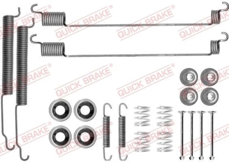 Image of QUICK BRAKE Brake shoe fitting kit QUICK BRAKE 105-0768