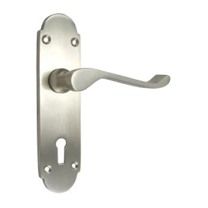 Select Hardware 150mm Richmond Lock - Satin Chrome