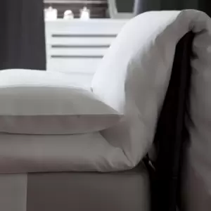 Image of Belledorm Premium Blend 500 Thread Count Duvet Cover (Double) (White)
