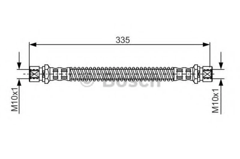 Image of Brake hose Bosch 1 987 481 281