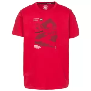 image of Trespass Mens Landscape T-Shirt (XXS) (Red)