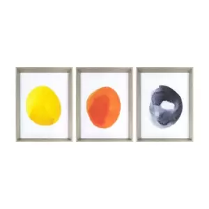 Image of Set of 3 Colour Pops Abstract Framed Art