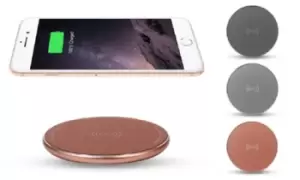 image of 1x Universal Portable Wireless Charger - Compatable with iPhone Rose Gold