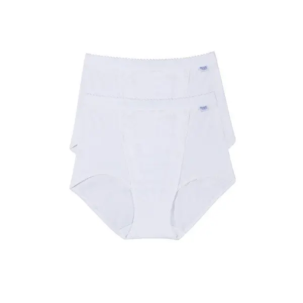 Image of Sloggi Sloggi Control maxi 2 pack Maxi Briefs 10 (Small) Black 42423603350