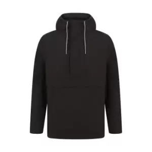 image of Front Row Mens Pullover Half-zip Jacket (S) (Black)