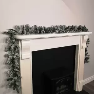 Image of 9ft (2.7m) Premier Christmas Snow Flocked Woodcote Fir Garland