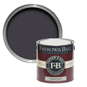 image of Farrow & Ball Paean Black No. 294 Gloss Metal & wood Paint 2.5L