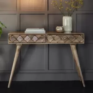 Image of Gallery Direct Tuscany Console Table Burnt Wax