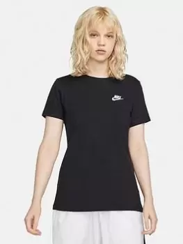 Image of Nike NSW Club Tee - Black Size M Women