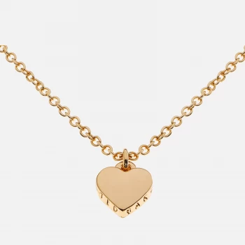 Image of Ted Baker Womens Hara Tiny Heart Pendant Necklace - Gold - Silver