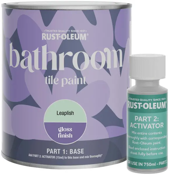 Image of Rust-Oleum Rust-Oleum Gloss Bathroom Tile Paint 750ml - Leaplish