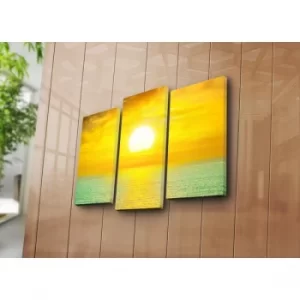 Image of 3KBPAT-31 Multicolor Decorative Canvas Painting (3 Pieces)