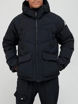 adidas Big Baffle Jacket - Black, Size L, Men