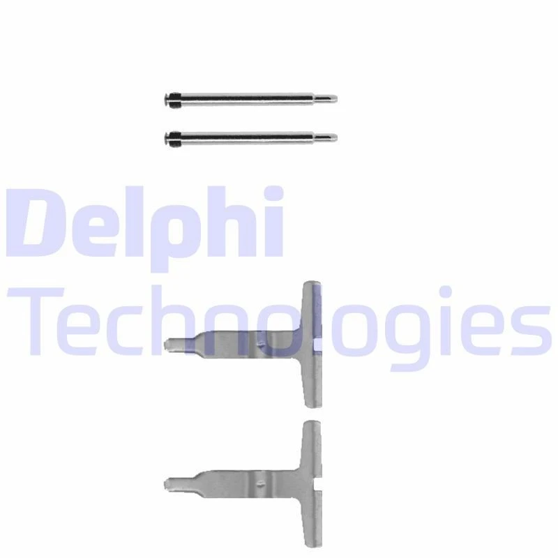 Image of DELPHI Brake pad fitting kit DELPHI LX0312
