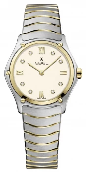 image of EBEL Womens Sport Classic Two-Tone Stainless Steel Watch