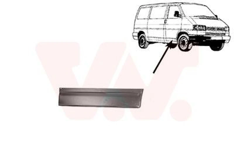 Image of VAN WEZEL Door repair panel VAN WEZEL 5874172