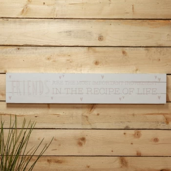 Image of Love Life Giant Plaque - Friends Are The Most Important