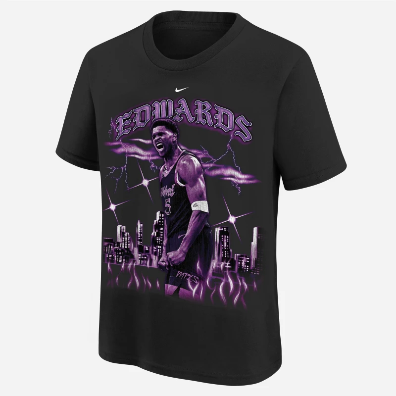 Image of Nike NBA City Edition Player T-Shirt Juniors Minnesota Timbe unisex 8 Yr (S)