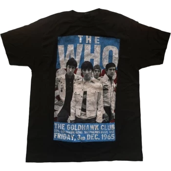 Image of The Who - The Goldhawk Club 1965 Unisex Large T-Shirt - Black