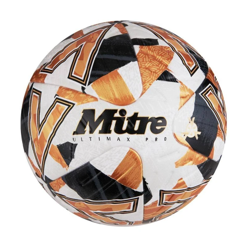 Image of Mitre Ultimax Pro 2024 Football White/black/orange (5)