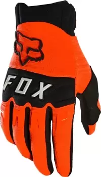 Image of FOX Dirtpaw CE Motocross Gloves, black-orange Size M black-orange, Size M