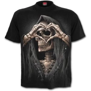 Image of Dark Love Mens Large T-Shirt - Black