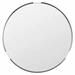 Image of Crossland Grove Hever Round Wall Mirror Silver - 800 x 15 x 800mm