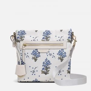 image of Radley Womens Maple Cross Forget Me Not Small Ziptop Cross Body Bag - Chalk