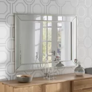 Image of Yearn Mirrors Yearn Framed Soft Champagne Bevelled Wall Mirror 70 x 95Cms
