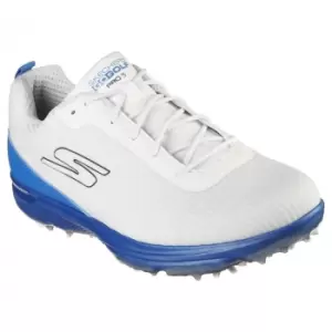 Image of Skechers GO GOLF PRO 5 HYPER Golf Shoes - White/Blue - UK10