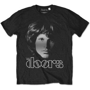Image of The Doors - Jim Halftone Unisex Large T-Shirt - Black
