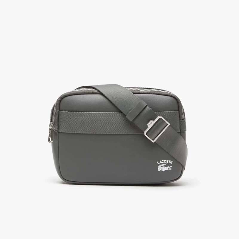Image of Lacoste Pactice Contrast Edge Reporter Bag - Grey Grey One Size