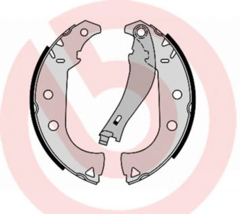 Image of BREMBO Brake Shoe Set BREMBO S 23 556