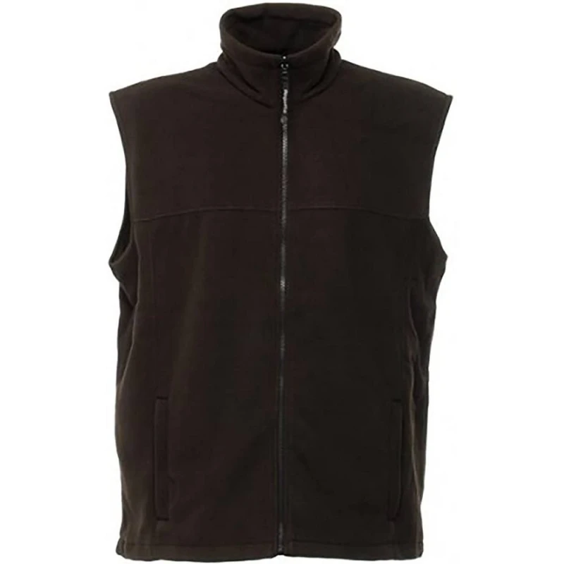 Image of Regatta Professional Mens Fleece Full Zip Body Warmer in Black Size: XS Black Male XS