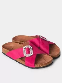 image of Joe Browns Daydream Island Buckle Sandals Hot Pink, Size 5, Women