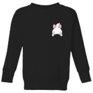 image of Disney Marie Backside Kids Sweatshirt - Black - 11-12 Years