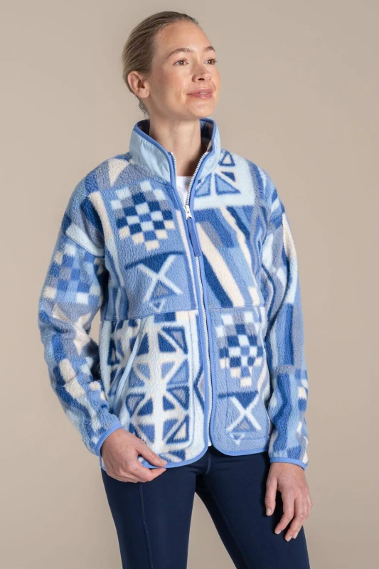 Image of Craghoppers Womens Dante Fleece Jacket in Blue Size: 10 Blue Female 10
